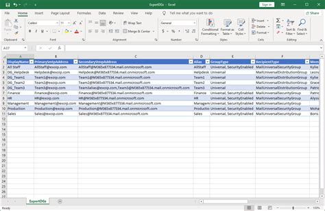 export group members to csv