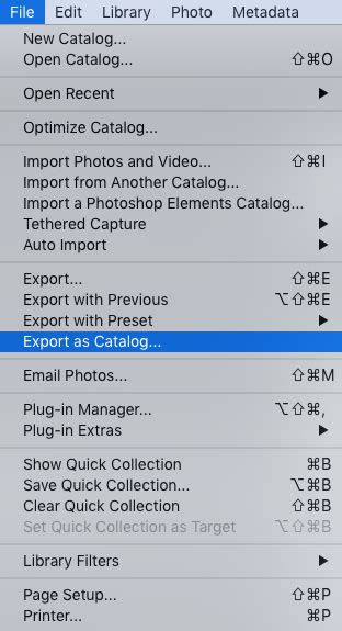 Export Lightroom Catalog From Mac To Pc