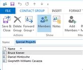export outlook contact group into excel