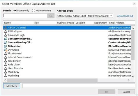 export outlook folder list to excel