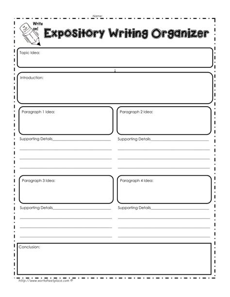 expository writing organizer introduction