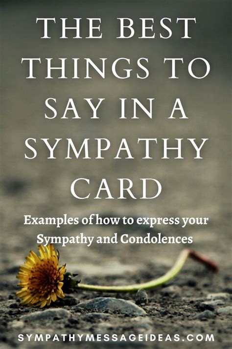 expressions of sympathy examples