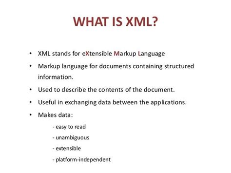 extensible markup language xml example