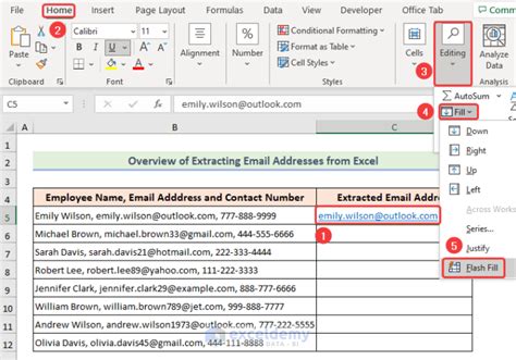 extract email address from text in excel