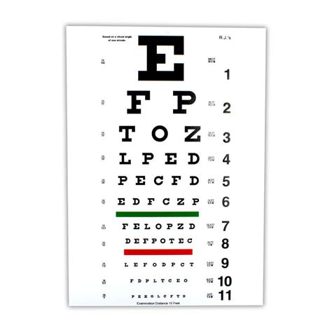 Eye Exam Chart Distance