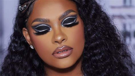Eye makeup black dramatic