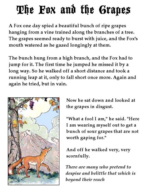 fables story examples for students
