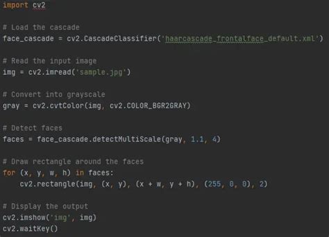 face detection source code in python