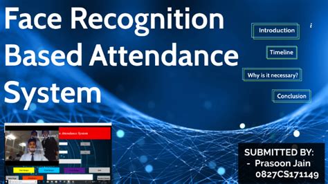 face recognition based attendance system using python project ppt