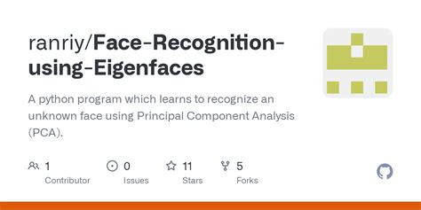 face recognition using eigenfaces python code