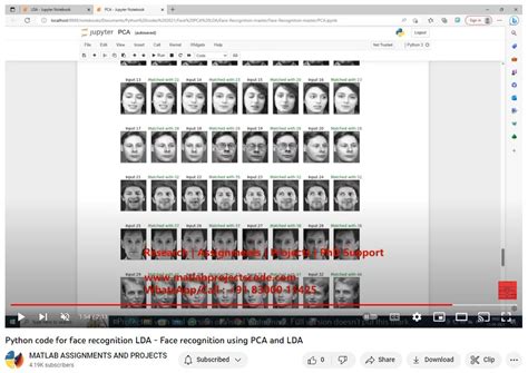 face recognition using pca python code