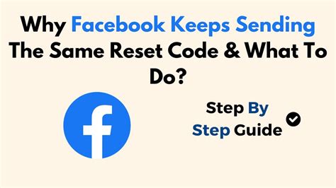 facebook keeps sending the same security code
