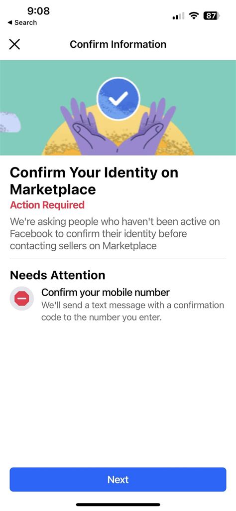 facebook marketplace confirmation code not sending reddit