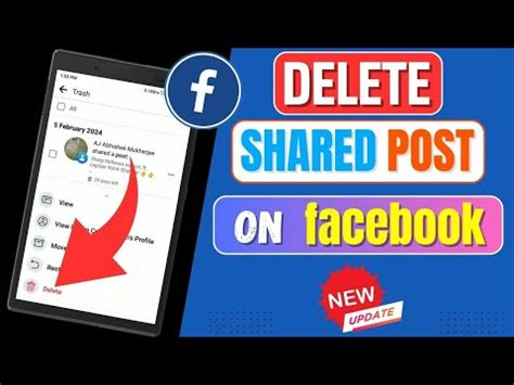 facebook remove shared post
