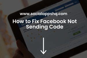 facebook won t send code to phone or email