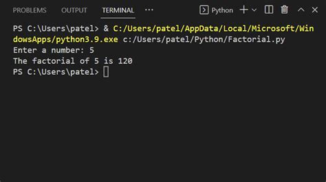 factorial of a number in python using while loop