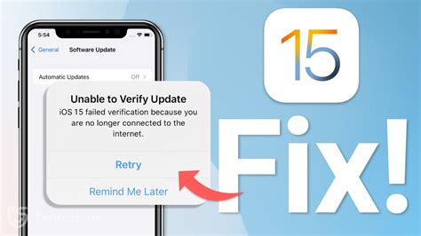 failed to verify update ios