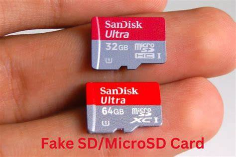 Fake MicroSD card warning