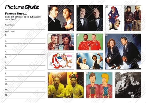 famous duos quiz questions and answers