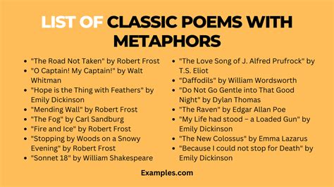 famous examples of metaphors in literature