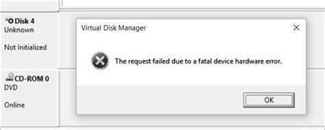 fatal device hardware error external hard drive