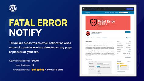 fatal error on website