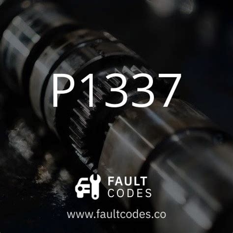 fault code p1337
