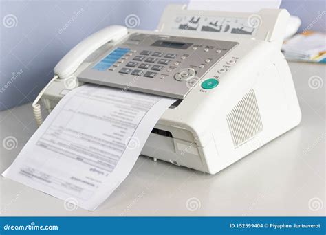 Fax machine sending document