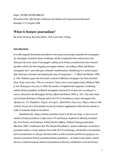 feature article example in journalism pdf