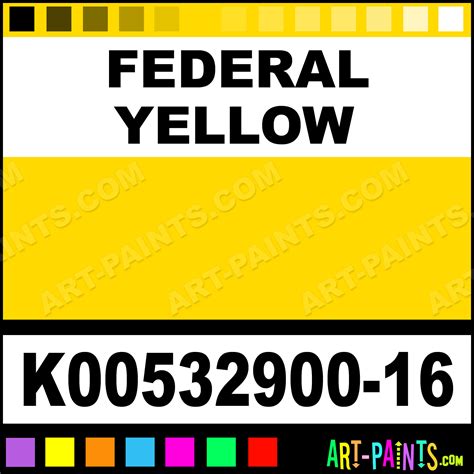 federal yellow paint code