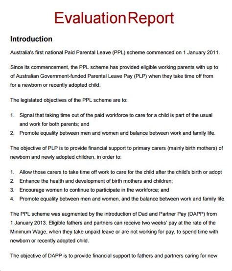 feedback reports examples