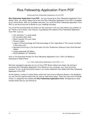 fellowship application example pdf