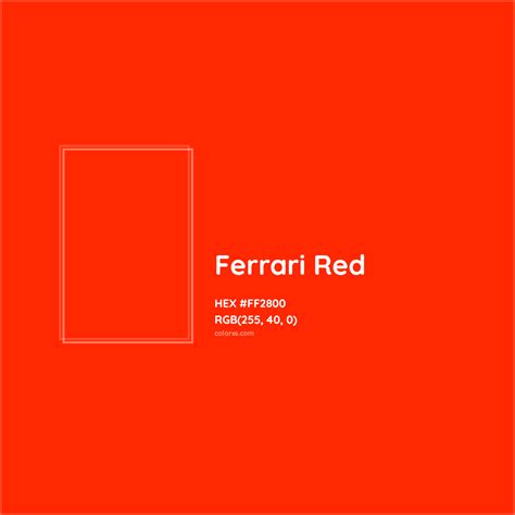 ferrari dark red hex code