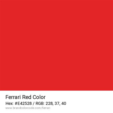 ferrari f40 red hex code