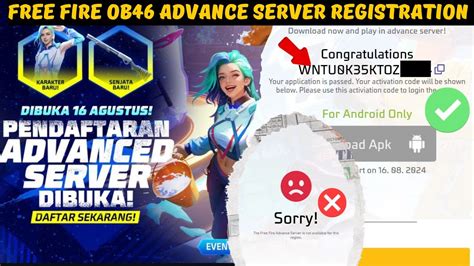 ff advance server activation code ob46