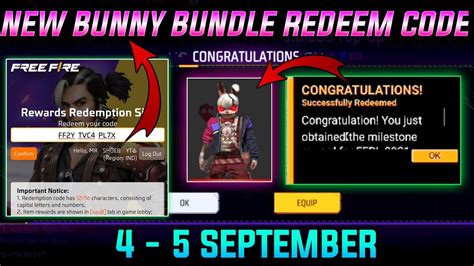 ff bunny bundle redeem code