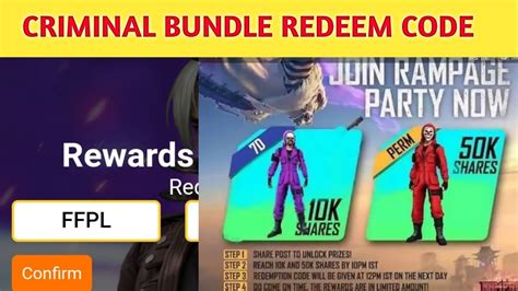 ff criminal bundle redeem code