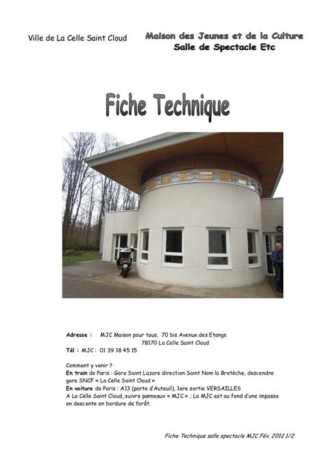 fiche technique architecture