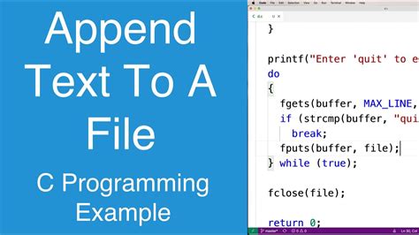 file append in c example