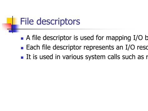 file descriptor usage