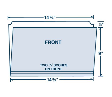 file folder dimensions