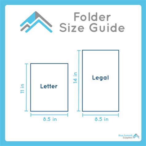 file folder size in cm
