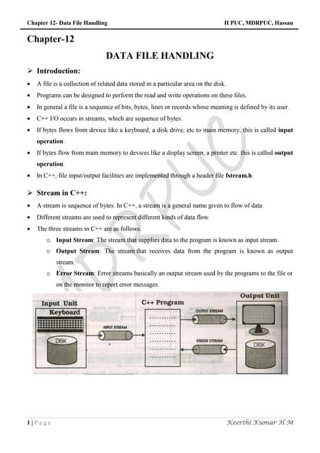 file handling in c++ pdf