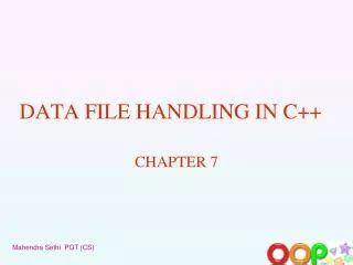 file handling in c++ ppt free download