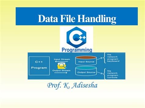 file handling in c++ slideshare