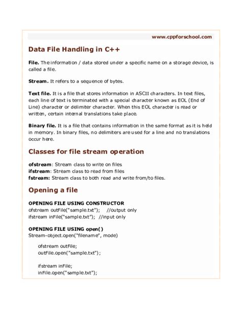 file handling in c pdf