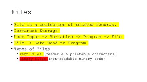 file handling in cpp ppt