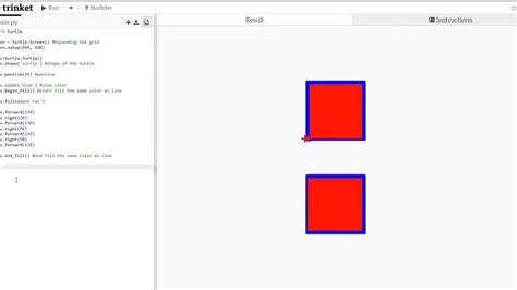 fill color in python turtle