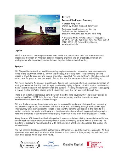 film summary example