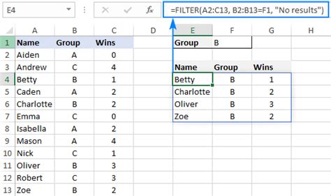 filter function alternative in excel 2010